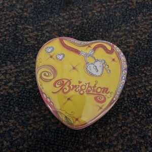 Brighton Yellow Heart Trinket Box
